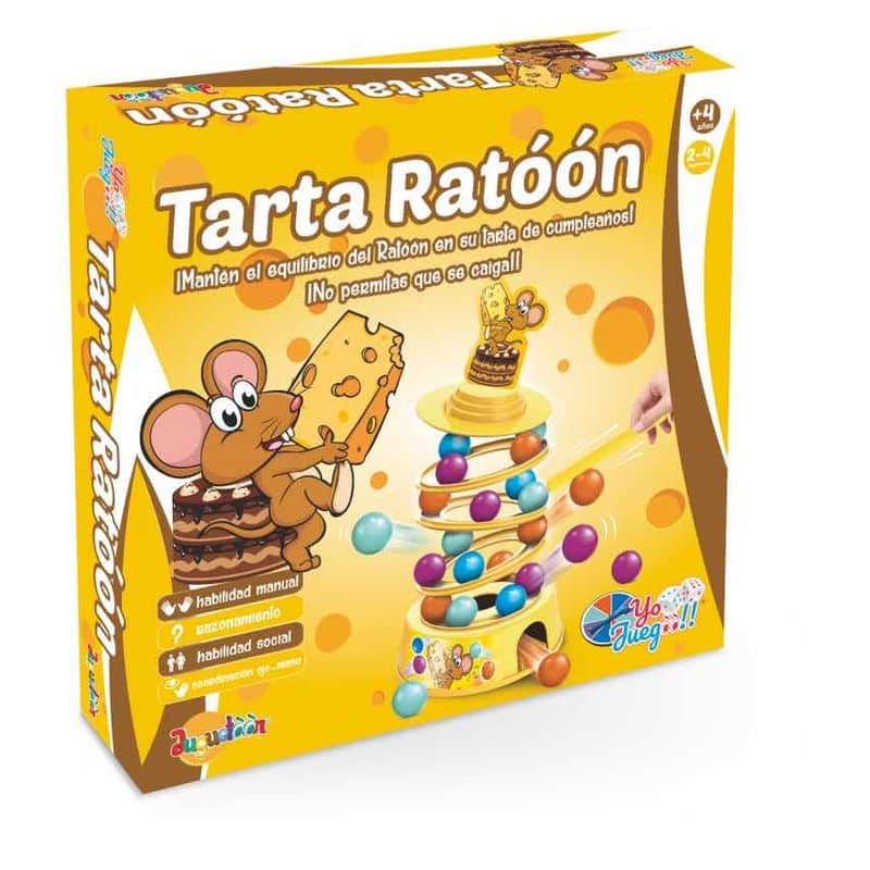 Juego mesa Tarta Ratóón objetivo mantener el equilibrio 20-759 JUGUETOON