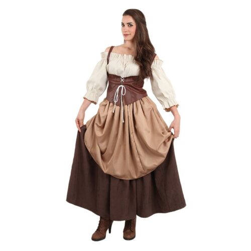 Disfraz hortelana medieval con complementos talla 48 Fycar 1872-T48