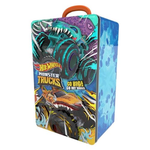 Maletín metálico guardacoches Monster Truck Hot Wheels Cefa Toys 04624