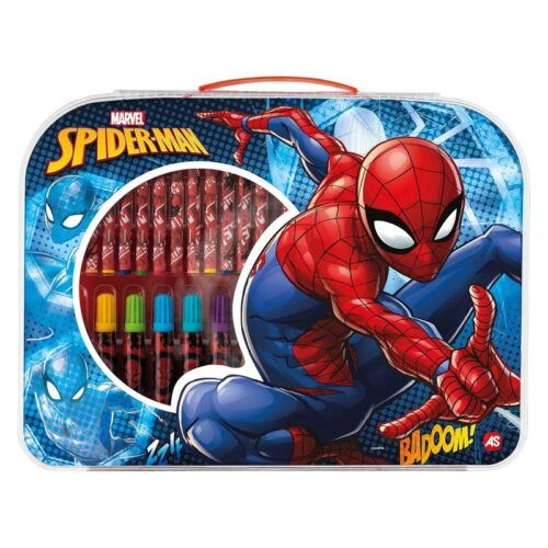 Set rotuladores y colores Marvel Spiderman estuche portátil 21880 CEFA