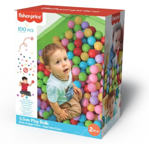 Pack 100 pelotas multicolor DQB Fisher Price con seis colores diferentes