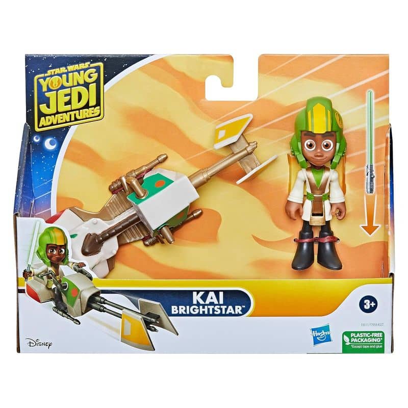Figura Star Wars Young Jedi Kai Bightstar con vehículo de Hasbro F8011