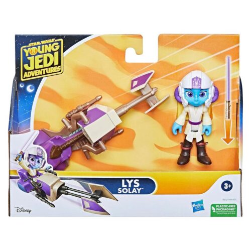 Figura Star Wars Young Jedi personaje LYS Solay y vehículo Hasbro F8012