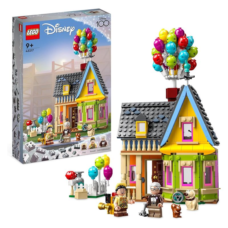 LEGO 43217 Disney100 aniversario Up casa de Carl con figura Russel y Dug