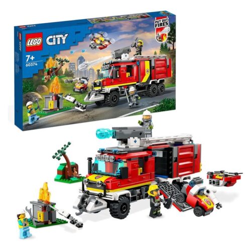 LEGO 60374 City unidad móvil camión de bomberos con figuras y drones