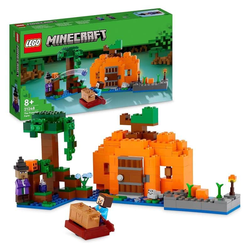 LEGO 21248 Minecraft la granja calabaza con accesorios y figuras