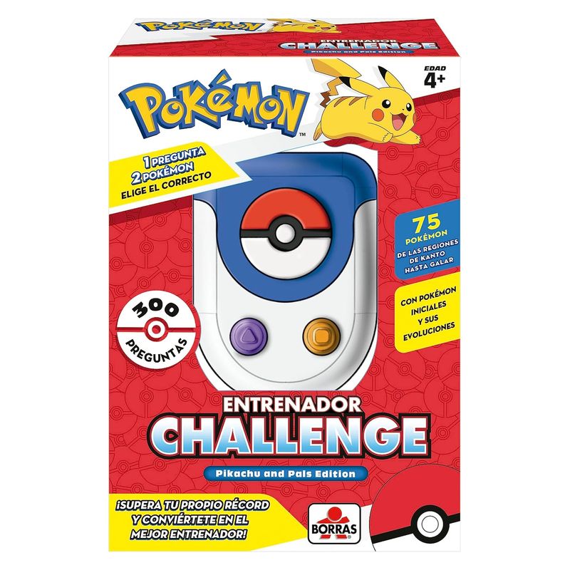 Juego de preguntas Entrenador Challenge Pokémon 19828 EDUCA BORRA