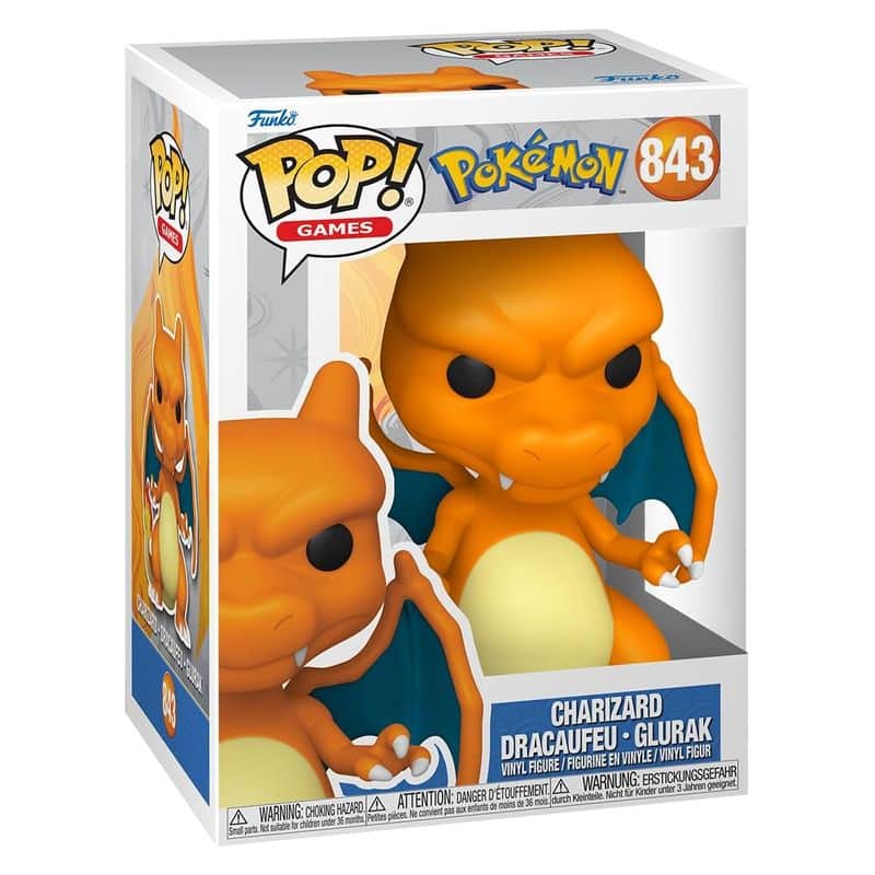 Funko POP! Games 843 Pokémon Charizard de primera generación de vinilo - Imagen 2