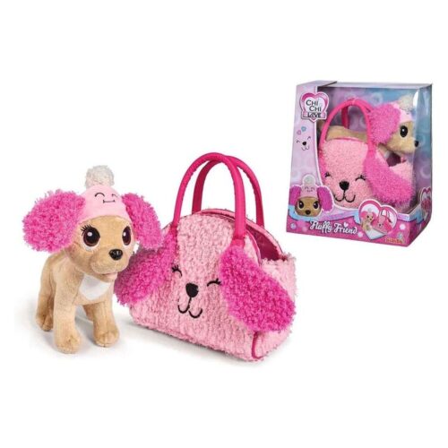 Perro chihuahua Chi Chi Love Fluffy con gorro y bolso felpa a juego