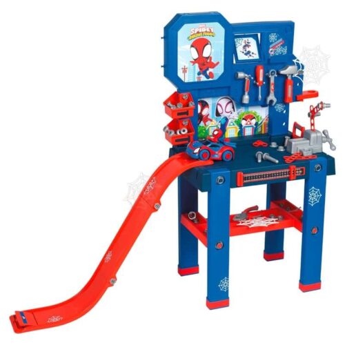 Zona de trabajo Bricolo Center Spidey con rampa y herramientas Smoby
