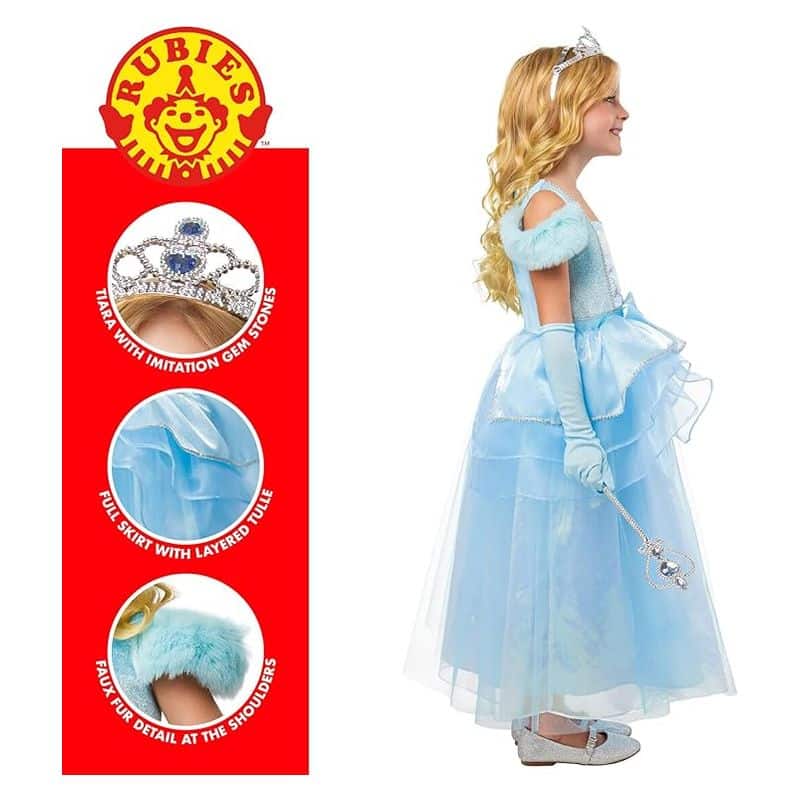 Disfraz infantil Blue Princess con complementos talla 7-8 años Rubies - Imagen 2