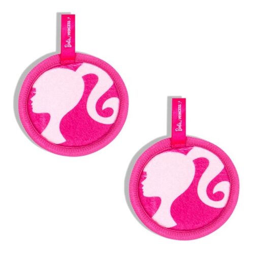 Set Barbie Princess 2 discos de toallitas desmaquillantes rosa 1216