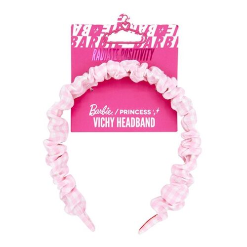 Barbie Princess diadema Vichy con estampado rosa para el cabello 1360