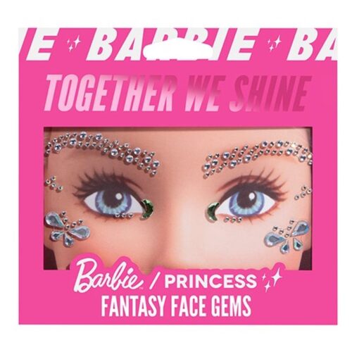 Barbie Princess gemas adhesivas brillantes fantasy para el rostro 1568