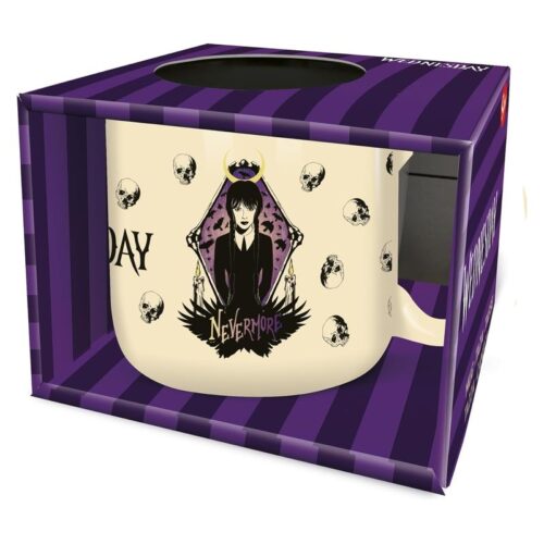 Taza de desayuno 400ml del personaje Wednesday de Netflix Stor 75974