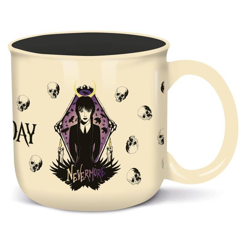 Taza de desayuno 400ml del personaje Wednesday de Netflix Stor 75974 - Imagen 2