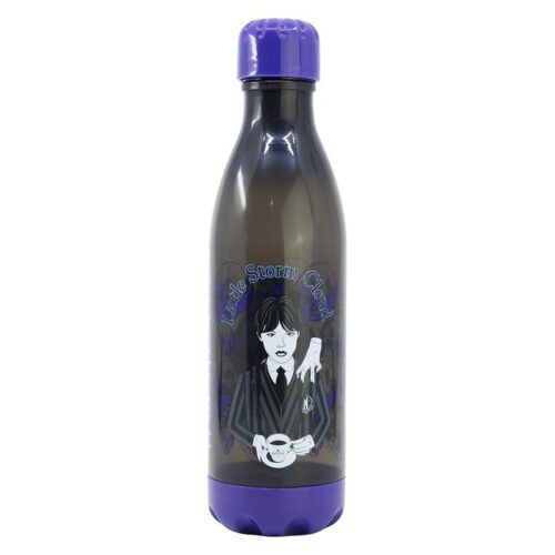 Botella PVC reutilizable de 600ml y con diseño de Miércoles Stor 75968