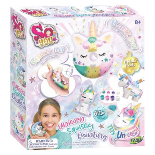 Set manualidades pinta tus unicornios squishy personalizados