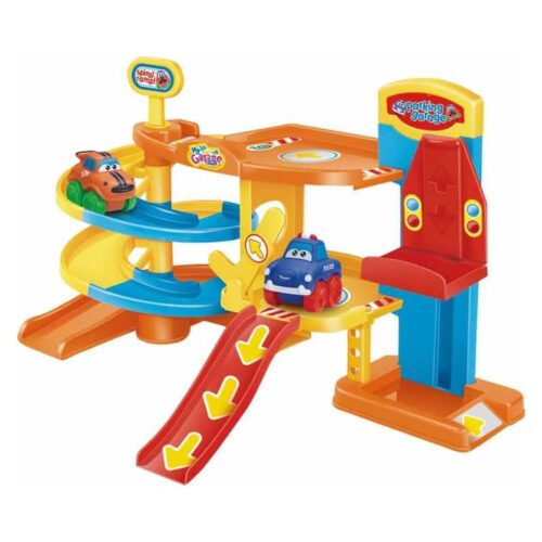 Mi primer parking infantil educativo con rampas y vehículos
