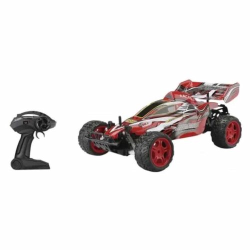 Coche Rally radio control 1:10 hurricane color rojo de 2,4 GHz