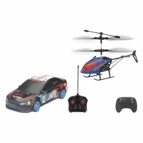 Pack radio control coche y helicoptero con control remoto