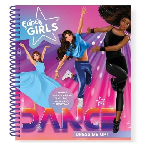 Libro de anillas Súper Girls Dance no dejes de bailar SGL008 IMAGILAND