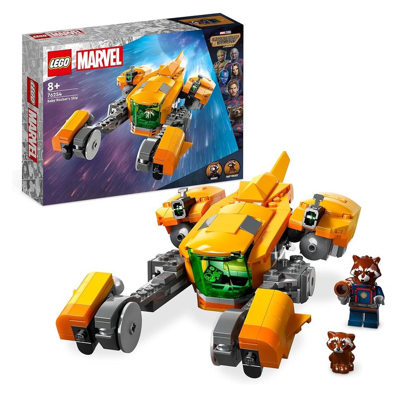 LEGO 76254 Marvel nave Baby Rocket guardianes de la galaxia con figuras
