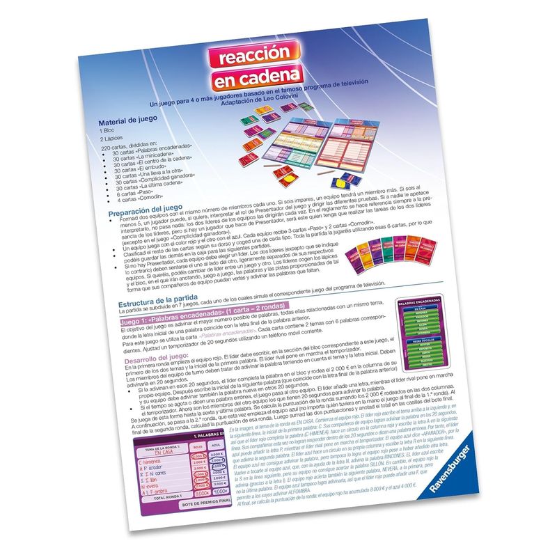 Juego de mesa Reacción en cadena programa de televisión Ravensburger - Imagen 3