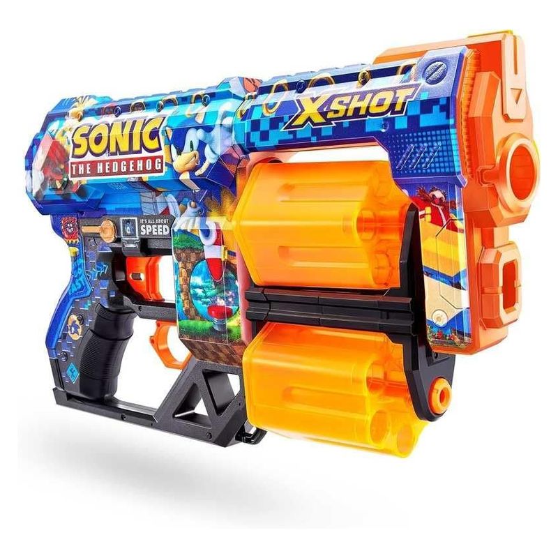 Lanzador X-Shot Sonic Dread con doce dardos gomaespuma 36583 ZURU INC