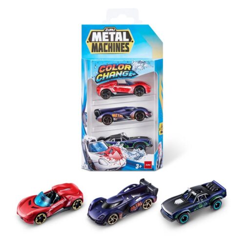 Pack tres coches Zuru Metal Machines que cambian de color 67101 ZURU INC
