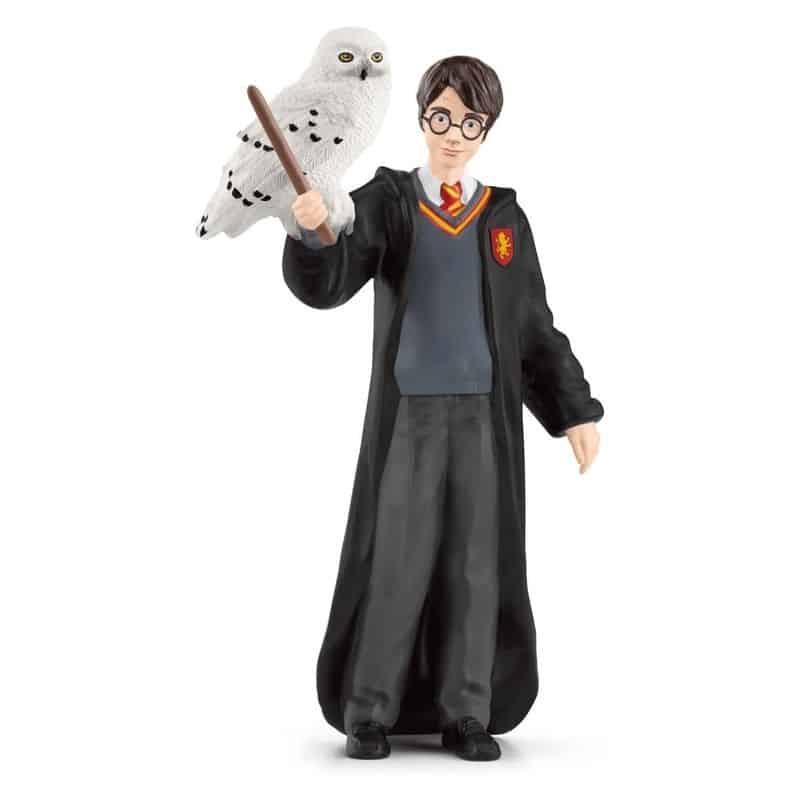 Harry Potter figura Harry con ropa de Hogwarts y Hedwig Schleich 42633