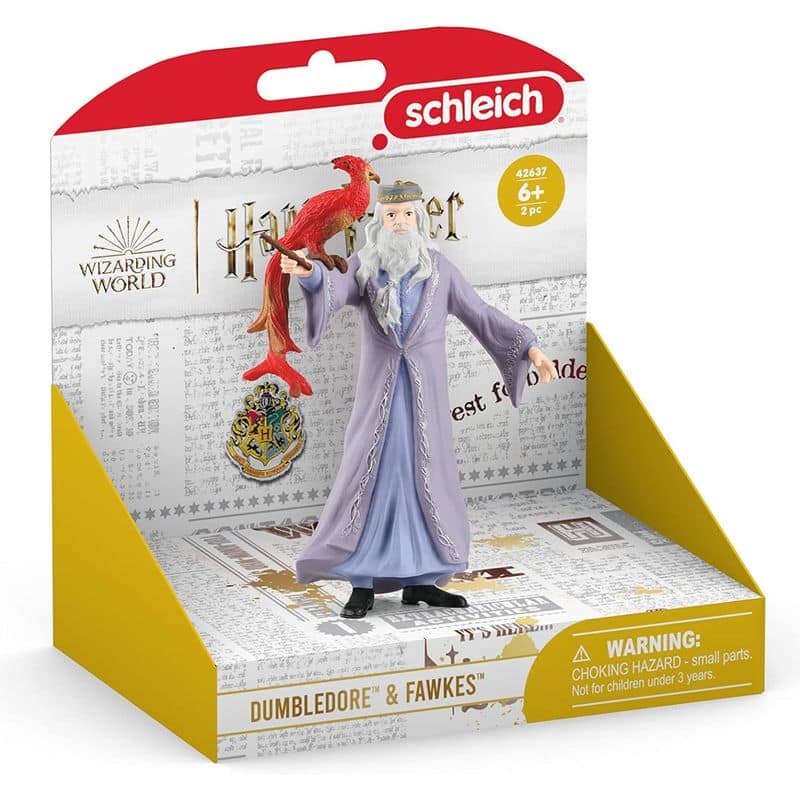 Harry Potter figura de Albus Dumbledore y Fawkes de Schleich 42637 - Imagen 2