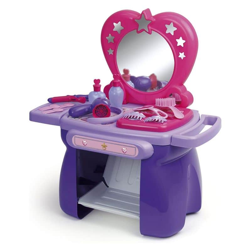 Lively Princess Mi primer tocador infantil con espejo y accesorios 84208