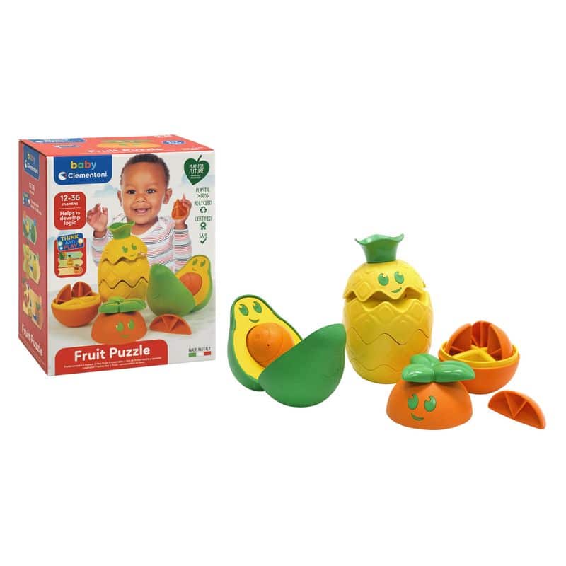 Cesta de frutas juego educativo de encaje de piezas para bebés