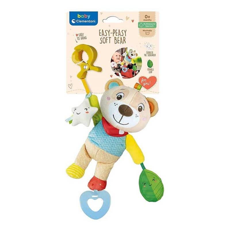 Osito de peluche blandito actividades para bebés de Clementoni