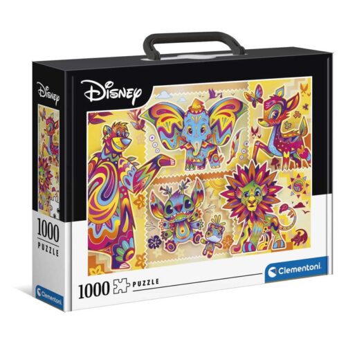 Puzzle 1000 piezas Disney classics multicolor con maletín Clementoni 39677