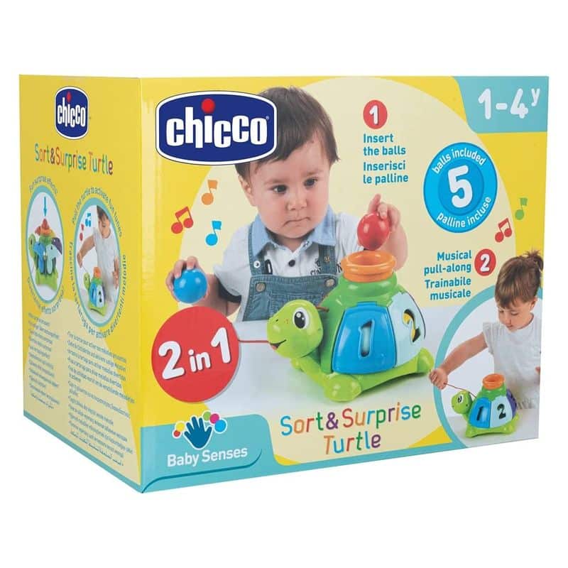Tortuga Interactiva Infantil con Bolas Encajables de Chicco