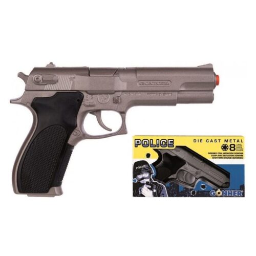 PISTOLA POLICIA 8T plata 45/0 <