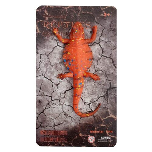 Muñeco de pogona de Reptiles interesantes color rojo de Comansi