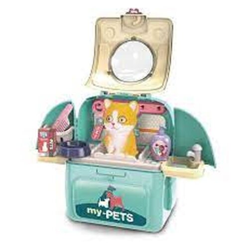 Peluquería canina con accesorios My Pets portátil 22-224
