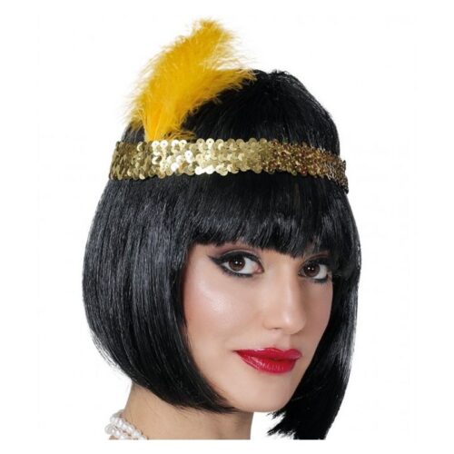 DIADEMA CHARLESTON oro C/PLUMAS 13203 <