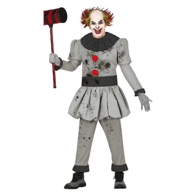Disfraz adulto modelo payaso loco inspirado en la película IT talla L