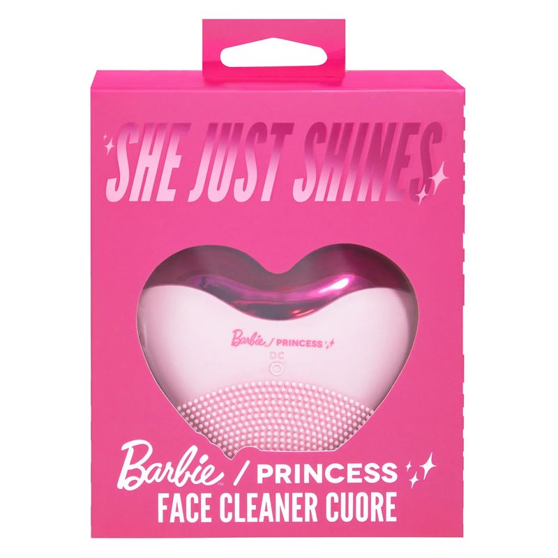 Barbie Princess limpiador facial con forma de corazón rosa 1186