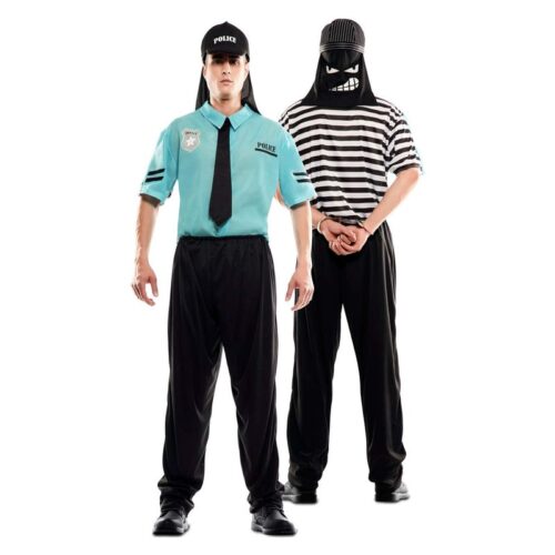 Disfraz doble de policía y ladrón para adulto talla M-L 706951-TML