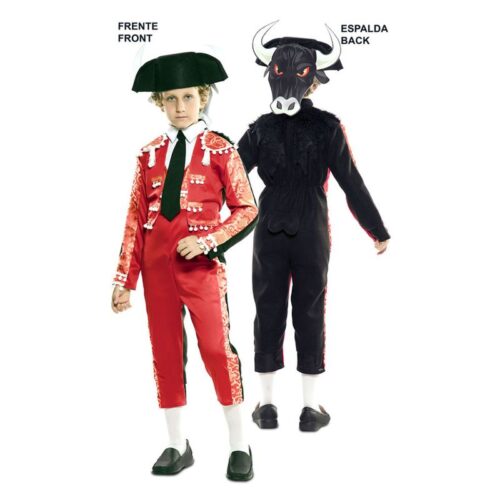 Disfraz mono con chaqueta doble torero y toro 7 a 9 años 707035-T2
