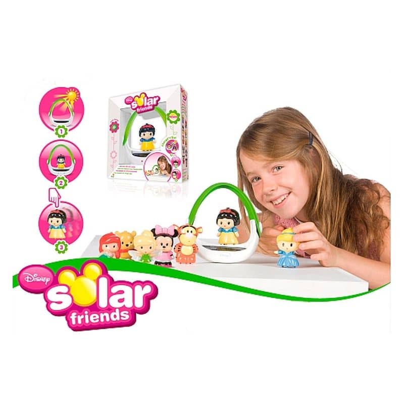 Kit solar friends Disney con 3 figuras y base solar 710016