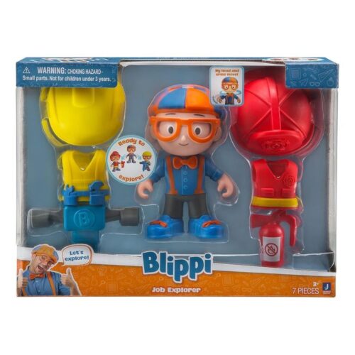 Blippi figura job explorer bombero y obrero articulado BLP0136