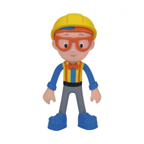 Blippi figura de constructor de 14 cm con piernas y brazos para flexionar