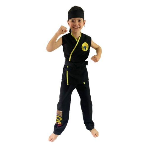 Disfraz Karateka negro ideal para carnaval T.6 272