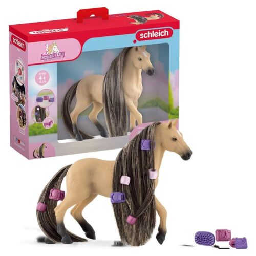 Figura de Yegua andaluza de Schleich con pinzas y peine de Horse Club 42580